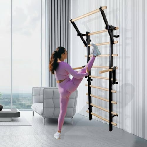 Menolana Home Gym Equipment Exercise Ladder Stall Bar Pull Up Training Frame Multi Gear Suitable for Mobility Climbing Practice Home Gym Routine