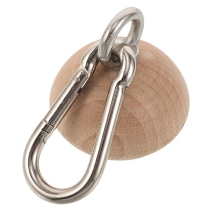 HANABASS Wooden Grip Strength Trainer Half Sphere for Rock Climbing, Lightweight Ergonomic Wood Pinch Block with Slip Resistant Surface, Enhances Grip Strength for Outdoors and Home Use