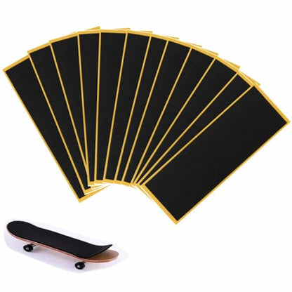 WINDIR 24Pcs Foam Grip Tape for Fingerboards,38 * 110mm Professional Black Wooden MiNi Skateboards (24pcs) - color: 24pcs