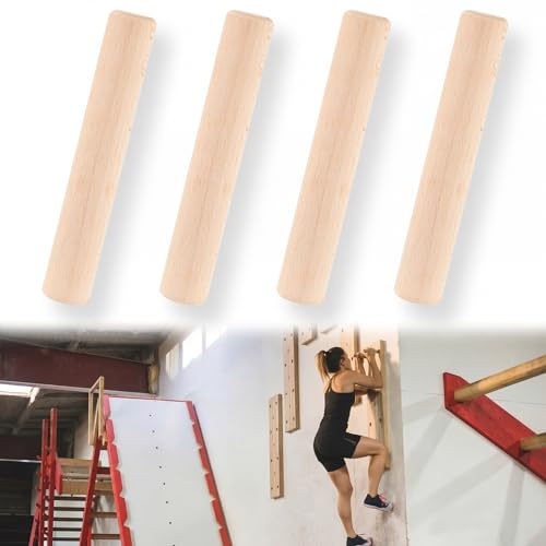 Qunclay Climbing Hard Wood Pegs for Peg Boards, 6.5" in Length Oak Peg Board Climbing Holds for Body Building, Grip/core Strength and Endurance Training