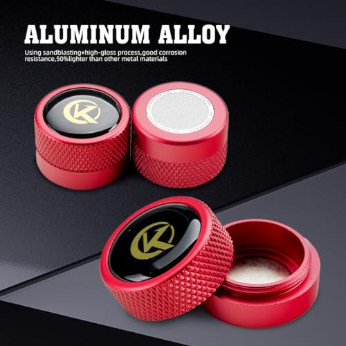 KONLLEN Round Pool Chalk Holder Pool Billiards Accessories Portable Multifunctional Sturdy Pool Cue Accessories - color: Red