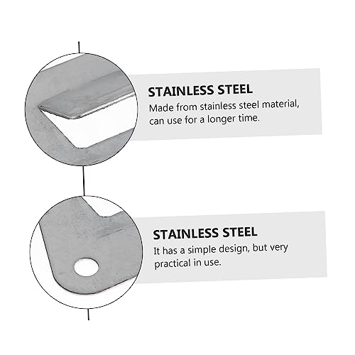 COHEALI 10Pcs Stainless Steel Kitchen Hanging Hooks Easy to Install Cooker Hood Accessories for Range Hood Storage and Organization