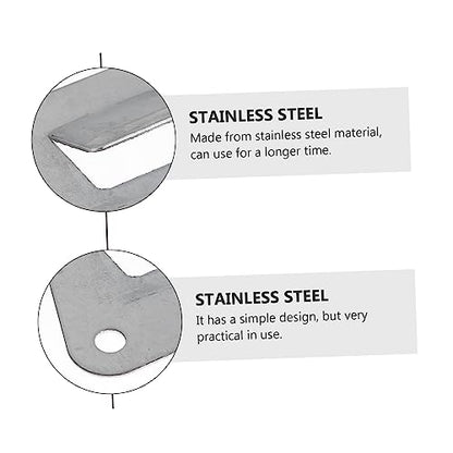 COHEALI 10Pcs Stainless Steel Kitchen Hanging Hooks Easy to Install Cooker Hood Accessories for Range Hood Storage and Organization