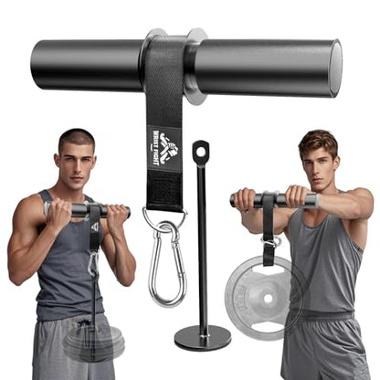Forearm Strengthener Roller with Loading Pin and Thick Foam Grip – Multi-Functional Wrist Roller & Arm Blaster for Forearm, Wrist, and Grip Strength Training