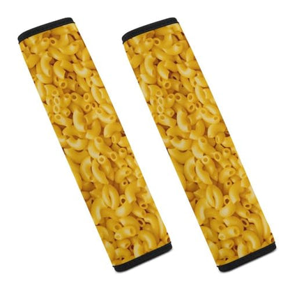 2 Piece Macaroni Cheese Car Seat Straps Shoulder Pads Universal Fit Automotive Seat Belt Protector for Kids, Car Seats Pushchair Strollers High Chair Pushchair - color: Pattern 912