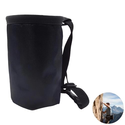 7.5X4.9X4.9 In Rock Climbing Chalk Bag, Lightweight Oxford Cloth 840D Bouldering Chalk Bag With Quick-Adjust Waist Belt, Useful For Weight Lifting, And Gymnastics