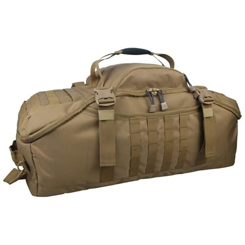 3 In 1 Tactical 85L Military Backpack Travel Duffle Bag for Weekender Gym Workout Deployment - color: Tan