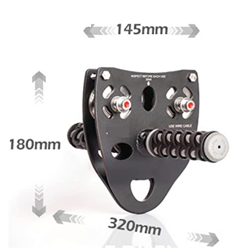INLIMA Pulley Rock Climbing Mountaineering Cable Rope Pulley with Anti-Slip Silicone Rubber Handle Climbing Accessories