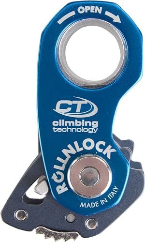 Climbing Technology CT Rollnlock Ascender/Pulley Blue - UIAA and CE Certified | climbing-pulleys