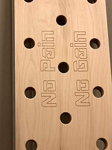 12"x50" Horizontal Climbing Pegboard. Now with Custom Engraving Options!!! Designed for Horizontal mounting Between 16" on-Center Wall Studs