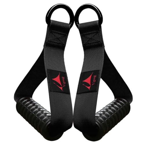 Heavy Duty Gym Workout Handles Attachment for Cable Machine,Resistance Band,Pulley System Home Exercise Equipment, Comfortable and Stronger Grip - color: Carbon Black XR