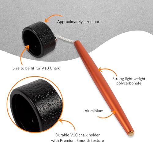 Aluminum Circle Pool Chalk Holder - Use with TAOM Pyro or TAOM V10 Chalk - Slip-in Pocket Pool Cue Chalk Holder - Cover Billiard Supplies - Snooker Accessory Chalk - color: Orange