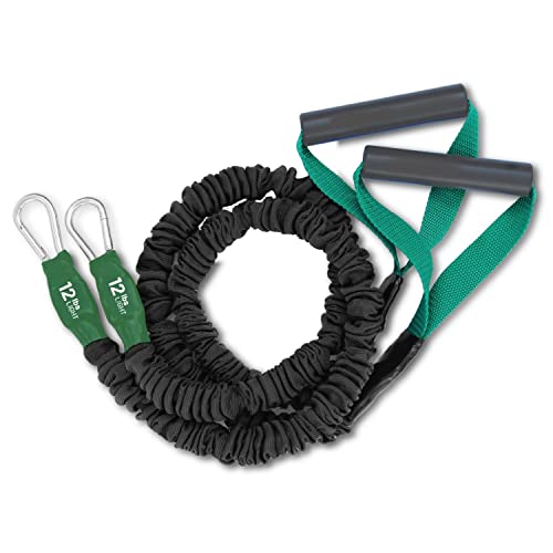 X-Over Home Rehab Gym Bundle Resistance Bands with Clip & Ring Set, Door Anchor Straps & Carry Bag for at-Home Shoulder & Arm Care, Strengthening, Reduce Pain, Injury Prevention, & Recovery - size: Level 1