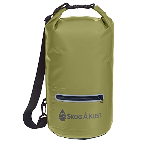 Skog Å Kust DrySak Roll Top Waterproof Bag, 5, 10 & 20 Liter - color: Army Green, size: 10 Liter