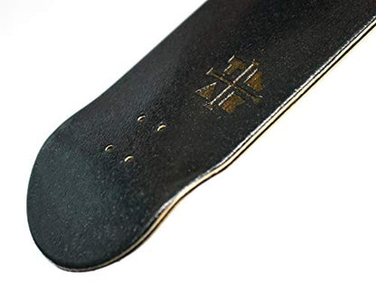 Teak Tuning 32mm Pro Fingerboard Complete - Fully Assembled with Pro Level Components - Pro Shaped Wooden Deck (32x97mm), UltraSpin Bearing Wheels, Prodigy Gen2 Trucks - The Monochrome