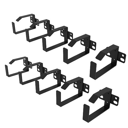 10 Pack of 1.7 x 2.7in Server Rack Cable Management D-Ring Hooks - Network Rack-Mount Cord Organizer Ring Set for Power Cords, Fiber Optic or Network Patch Cables (10DRing)