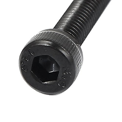 uxcell M6x85mm 12.9 Alloy Steel Hex Socket Screws Partially Threaded Bolt Black 10Pcs - size: M6x85mm