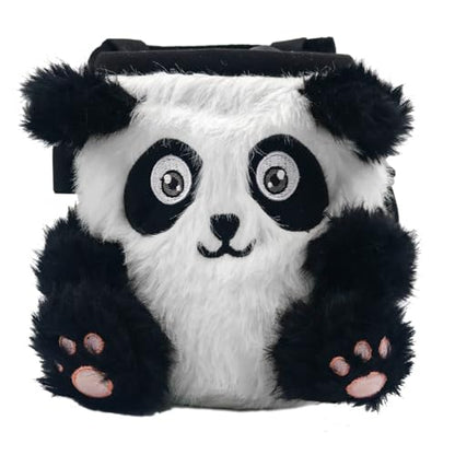 NewDoar Chalk Bag for Rock Climbing Bouldering Panda Chalk Bag Bucket with Quick-Clip Belt & Zippered Pocket Rock Climbing Gear Equipment for Men Women Children