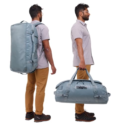 Thule Chasm Duffel bag, Weather-resistant materials, Easy packing, Converts to backpack, Internal pockets, Travel-ready - color: POND GRAY, size: 70L