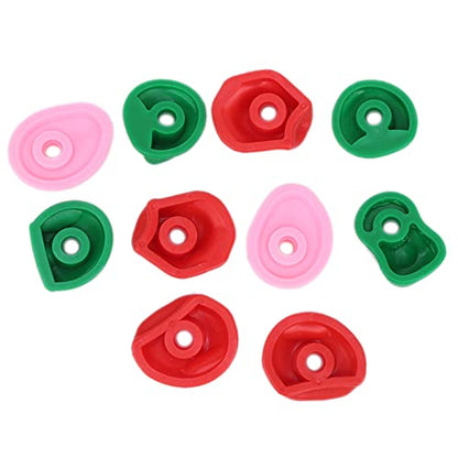 10pcs Stylish Large Rock Climbing Holds Set, SkinFriendly Textured Grips for Climbers, PE Plastic, for Climb Enthusiasts - size: Small 10 packs, style: Small 10 packs