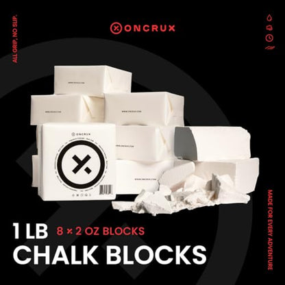 Gym Chalk Blocks - Weight Lifting Chalk Block - Workout Chalk for Weightlifting - Hand Chalk for Gymnastics Rock Climbing Chalk 8x2oz Blocks|1LB