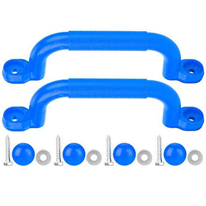 VGEBY1 Climbing Frame Handles, Plastic Kids Children Playground Safety Non-Slip Handle Swing Toy Accessories - color: Blue