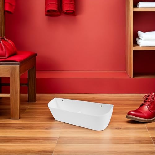 2pcs Wall Mounted Shoe Changing Rack Organizer with Vertical Layered Structure, Plastic Hanging Shoe Holder Compatible with Slippers and Heels, for Hallways behind Doors