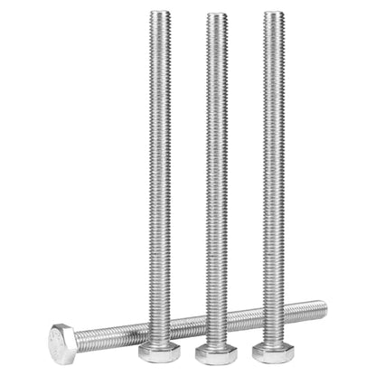 5 Pcs M10 Hex Bolts M10-1.5 x 150mm Hex Head Screw Bolt 304 Stainless Steel M10-1.5mm Hexagon Bolts Hex Head Screws, Metric Machine Fully Thread, Bright Finish - size: M10-1.5 x 150mm