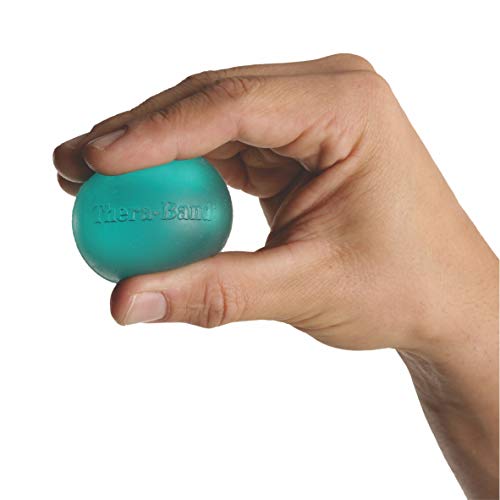 THERABAND Hand Exerciser, Ball For Hand, Wrist, Finger, Forearm, Grip Strengthening & Therapy, Squeeze Ball to Increase Hand Flexibility & Relieve Joint Pain, Red, Soft, Beginner - size: New Version, style: Red - Soft