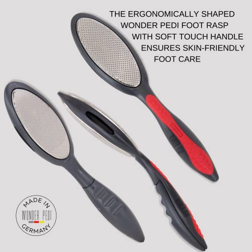 Made in Germany Double Sided Metal Foot File - Stainless Steel Feet Callus Remover - Feet Scrubber Dead Skin - Heel Scraper Cracked Heels Repair Professional Foot Rasp. - style: Stainless Steel