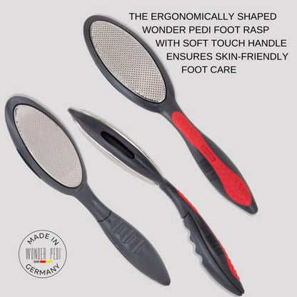 Made in Germany Double Sided Metal Foot File - Stainless Steel Feet Callus Remover - Feet Scrubber Dead Skin - Heel Scraper Cracked Heels Repair Professional Foot Rasp. - style: Stainless Steel