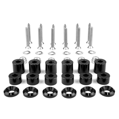 42-Piece Mounting Hardware Kit – Compatible with Tech Plates & MOLLE Panels, Includes Stainless Steel Screws, Aluminum Spacers & Washers