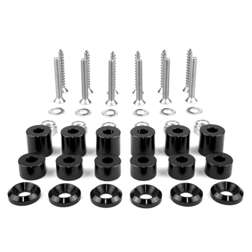 42-Piece Mounting Hardware Kit – Compatible with Tech Plates & MOLLE Panels, Includes Stainless Steel Screws, Aluminum Spacers & Washers