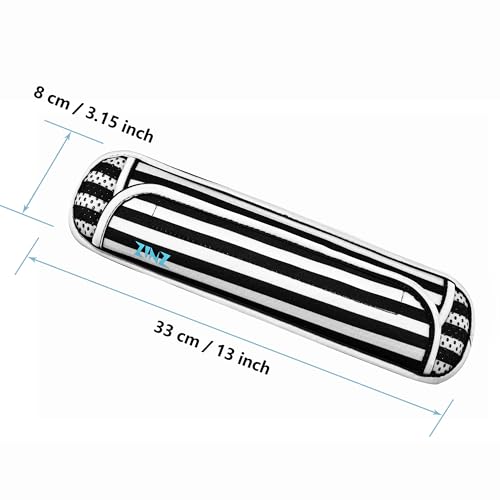 Ultra Thick & Breathable Universal Shoulder Pad Cushion for Bag - Long & Comfort - color: Black&white