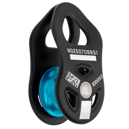 Notch Thirty-Three Micro Pulley with Massive MBS: 7,418 lb. (33kN) (100053) | Mid-line attachable with swinging side plates, Use with Lines up to 1/2” (12.9mm)