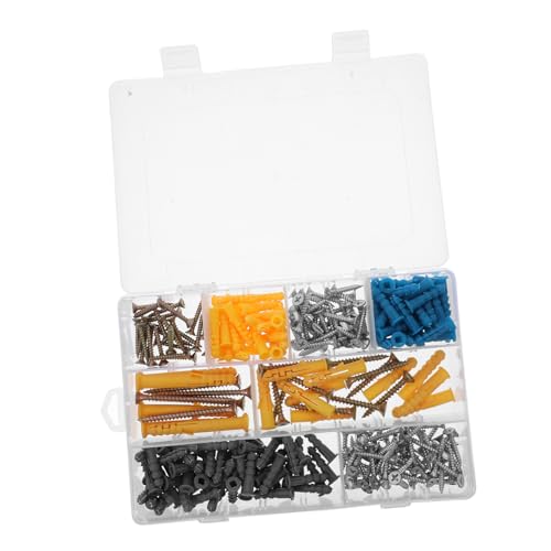 ABOOFAN 270pcs Wall Mounting Kit Screws Set Drywall Anchors Self Tapping Screws Assorted for DIY and Professional
