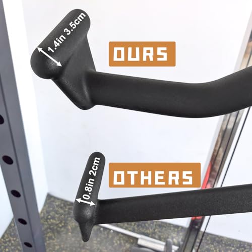 BLUSLM Lat Pull Down Bar T bar Row Attachment, V Bar Tricep Lat Pulldown Attachments, Back Strength Training Bar for Home Gym Exercise Cable Machine Attachments - color: Black 08