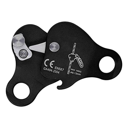 Climbing Rope Grab Aluminum Alloy SELF Locking for Outdoor Climbing Mountaineering