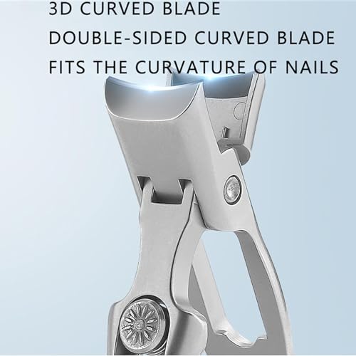 Nail Clippers, Stainless Steel Nail Clippers, Portable for Thick Nails - color: A