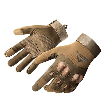 Karlak Touch Screen Full Finger Gs Wrist Adjustable Sports Cycling Climbing Gs - color: Yellow, size: X-Large