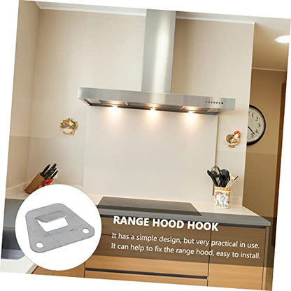 NUOBESTY 10pcs Stainless Steel Range Hood Hooks Triangular Hanging Board Accessories for Kitchen Supplies