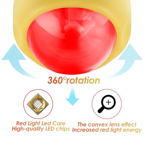 Red Light Vibrating Massage Ball - Handheld Trigger Point Tool for Deep Tissue Massage and Myofascial Release, Portable Massager for All Over the Body (Avocado) - color: Avocado