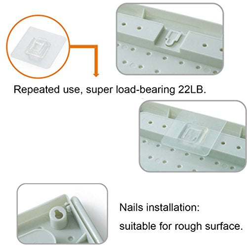 4 Pack Hanging Plastic Shoe Rack Wall Mount Creative Folding Organizer Camper Shoes Storage Shelf Adhesive Shoe Holder For Door