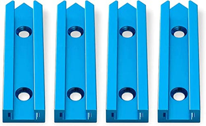 POWERTEC 71698V 3" T-Track Intersection Kit with Predrilled Mounting Holes, for Universal T-Track, Woodworking Jigs and Fixtures - style: 3" Intersection Kits