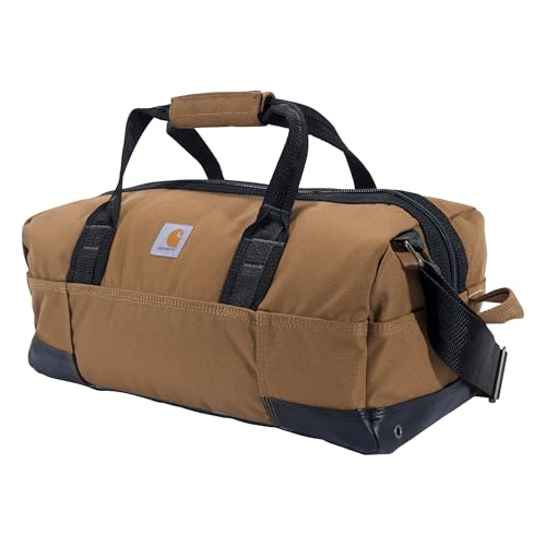Carhartt Classic Duffels, Heavy-Duty Bag for Jobsite, Gym, & Travel, 35L, Carhartt Brown - color: Carhartt Brown, style: 35l