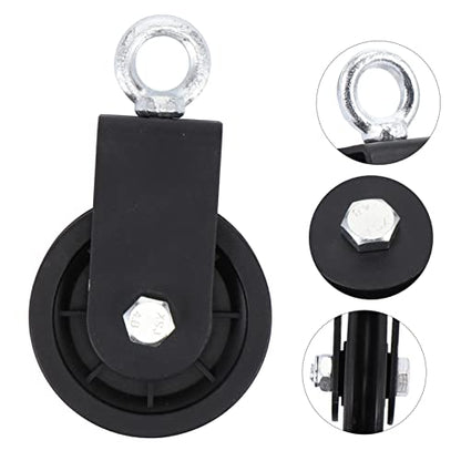 Zerodeko Aluminum Alloy Swivel Groove Wheel Pulley for Strength Training High-Performance Lifting Pulley Bearing Fitness Equipment Accessory for Home Gym