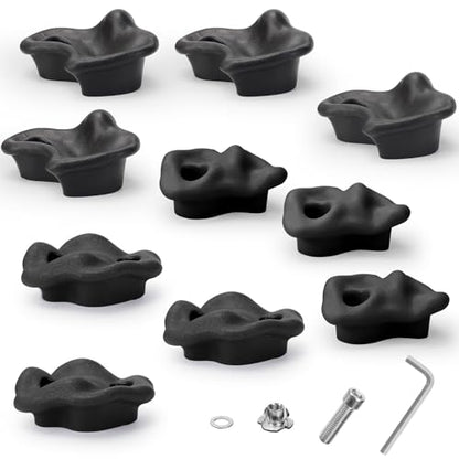 10PCS Rock Climbing Holds for Climber,Large Adult Rock Climbing Stones | with Mounting Hardware for Indoor Outdoor Rock Climbing Wall,Perfect for Family Fun & Exercise