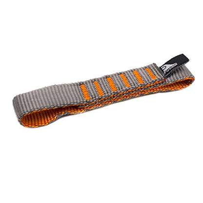 Fusion Climb ProGlide Quickdraw Runner - 5000 lb Tested Stitched Loop Nylon Webbing 11cm x 1.9cm - Gray/Orange