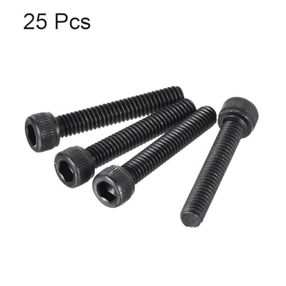 uxcell #8-32x1" Hex Socket Head Cap Screw Bolts 12.9 Grade Alloy Steel 25pcs - size: #8-32x1"