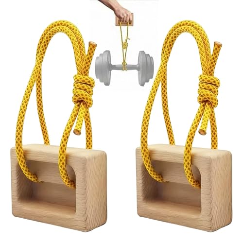 Portable Climbing Hangboard Finger & Forearm Grip Strength Training | Wooden Climbing Fingerboard for Rock Climbers Home Gym Indoor Doorway Wall Outdoor Bouldering Pull Up Workout